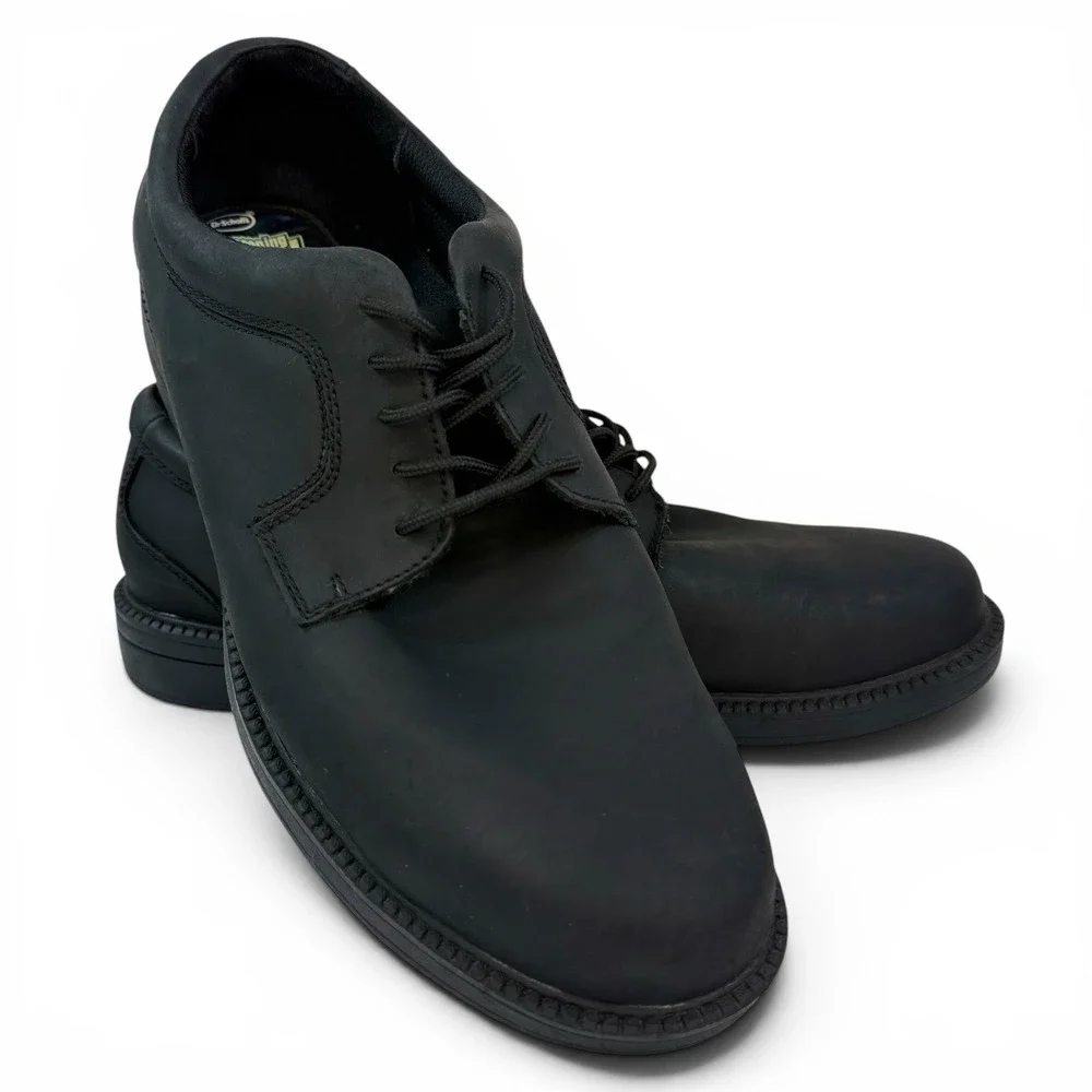 Dr Scholl's Cardoba Mens 13M Black Leather Comfort Oxford Derby Lace Up Shoes